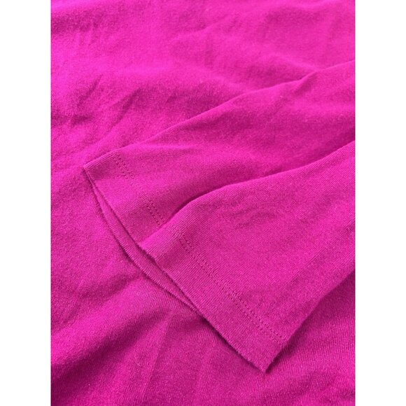 Lauren Ralph Lauren Blouse Women's Size 3X Fuchsia Pink Boat Neck Knit Pullover - Picture 9 of 10